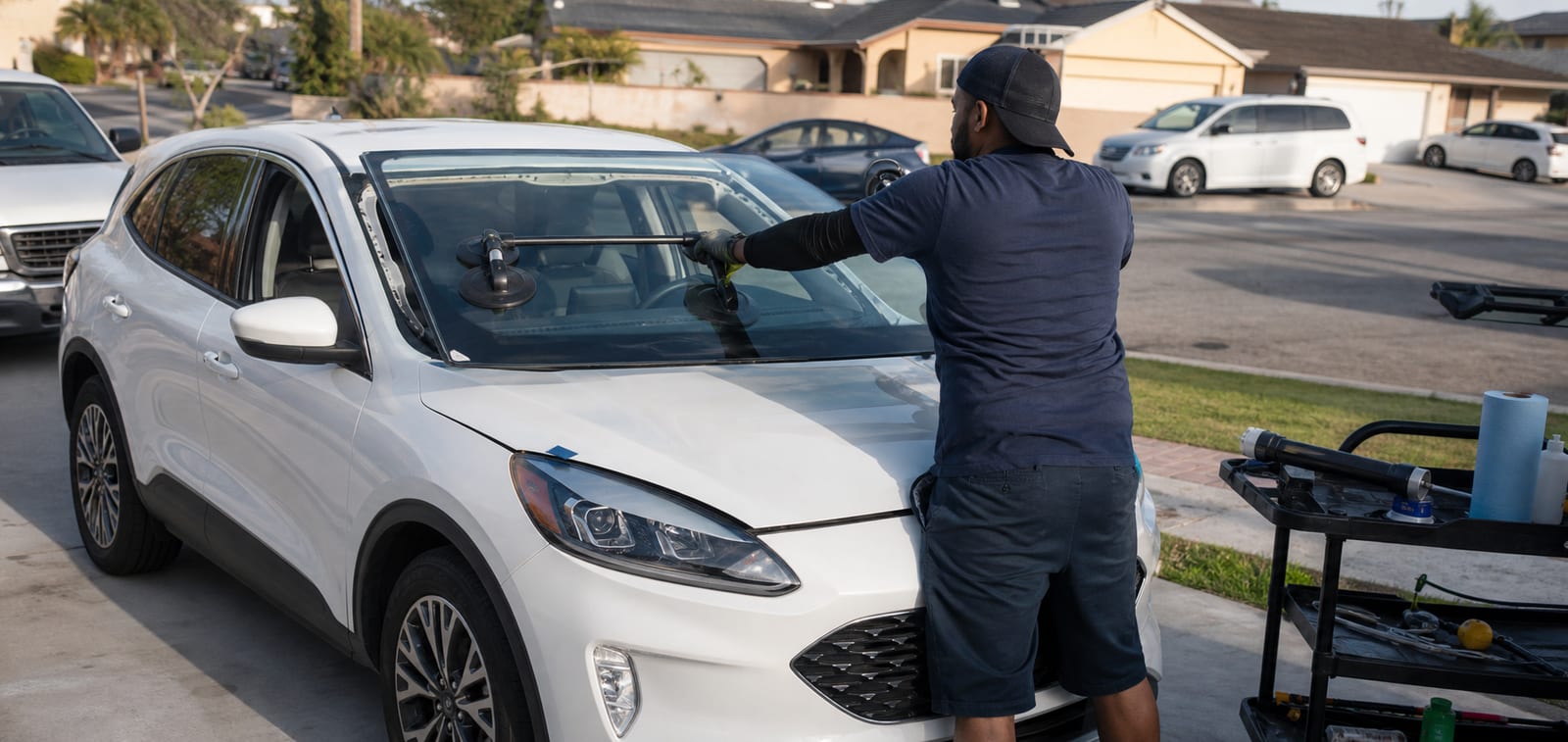 Auto glass service
